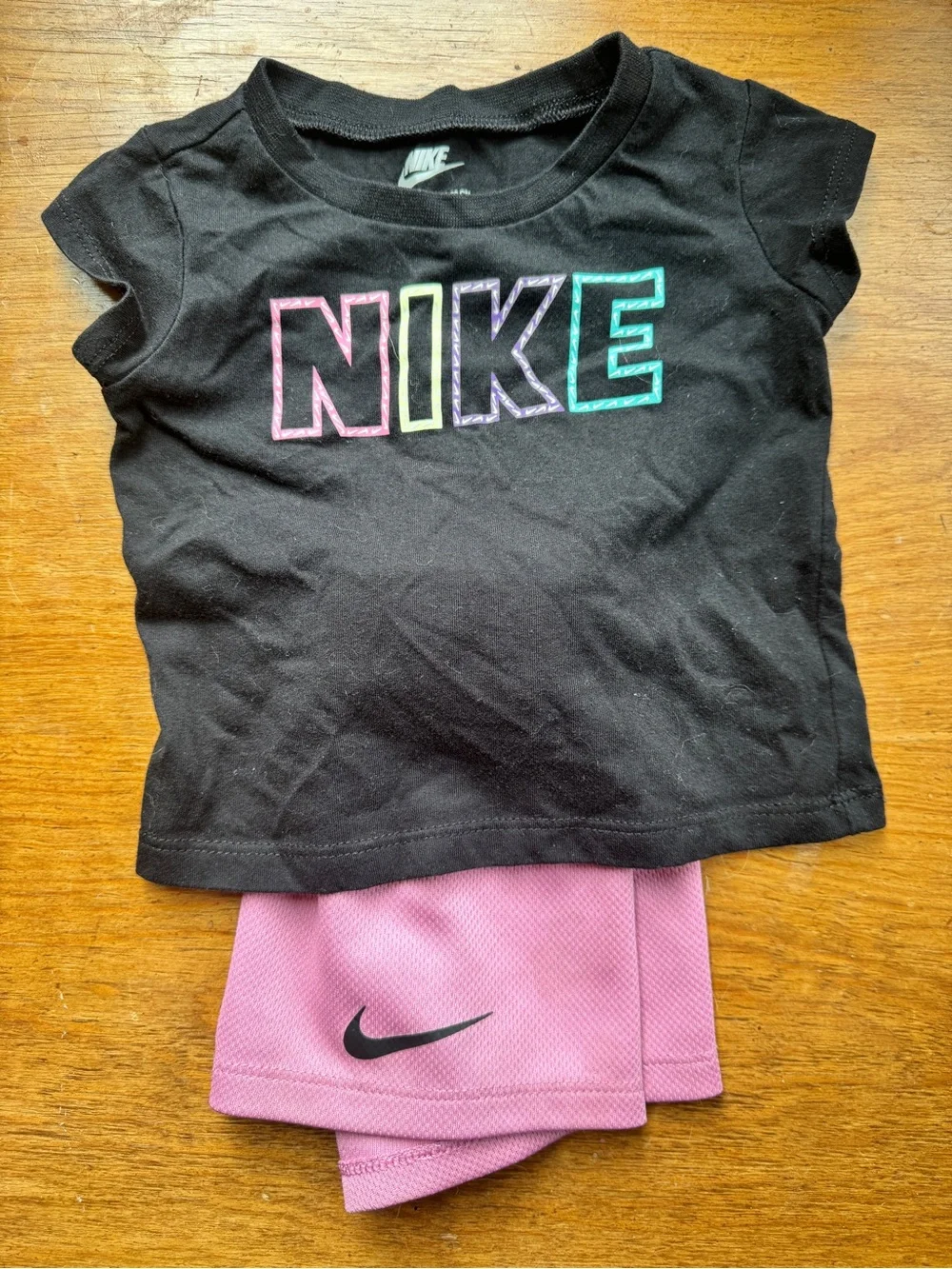Nike 12m - black tank & shorts set